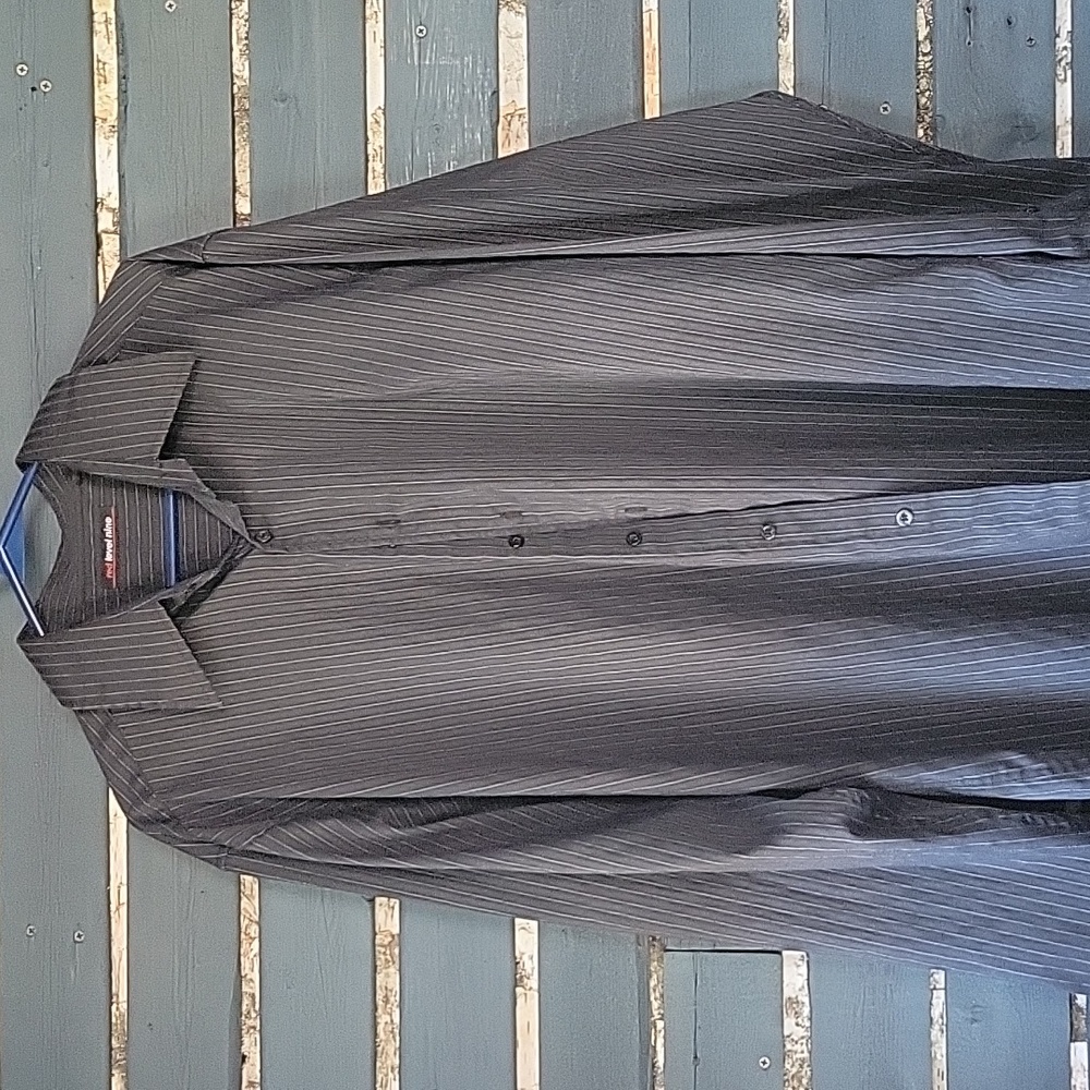 Pinstripe XXL button down Red Level Nine